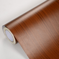 Película de PVC con textura de madera para cubrir muebles, película decorativa impermeable, película autoadhesiva