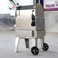 Trancheuse à aubergine et gingembre Sus304, coupe-légumes pour chips de banane, coupe-légumes, hachoir à pommes et légumes, machine à couper les légumes électrique
