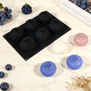 DIY Blueberry Cake Silicone Mold, Blueberry Scented Candle Silicone Mold, Plaster Ornament Silicone Mold, <b>Soap</b> Silicone Mold - Product Image 4