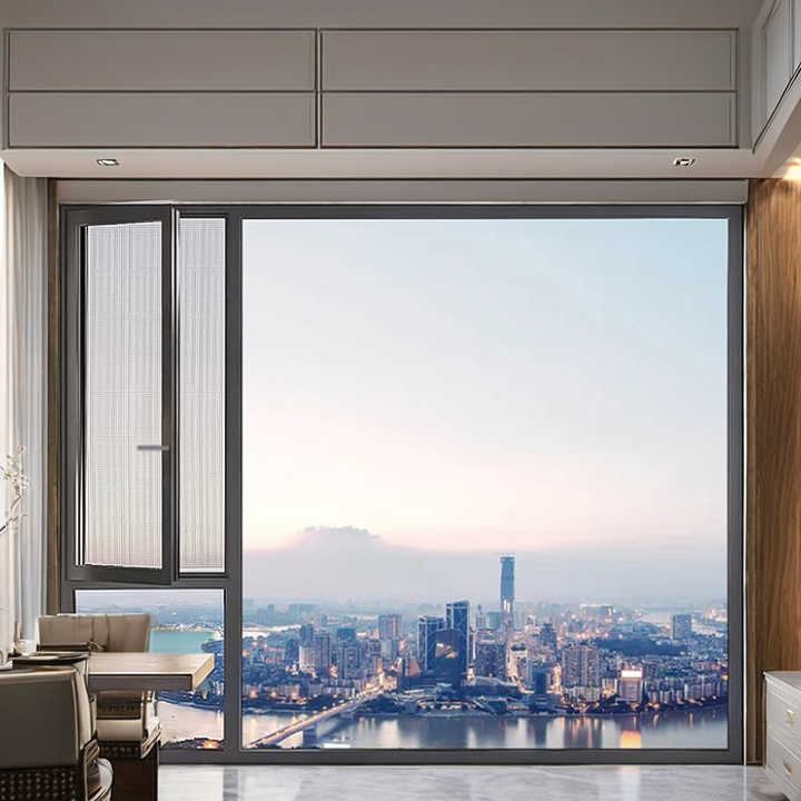 Sliding design of standard aluminum alloy casement windows