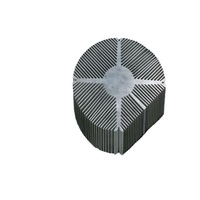 Radiateurs à ailettes de type peigne pour alimentations, en aluminium extrudé, personnalisés par le fabricant, avec insert de lamelles
