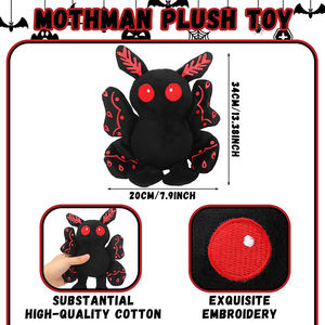 Nouveau design de jouets en peluche Mothman V171, poupée d'<span class=keywords><strong>horreur</strong></span> en peluche douce pour Halloween, cadeaux d'anniversaire et décoration intérieure - Product Image 2
