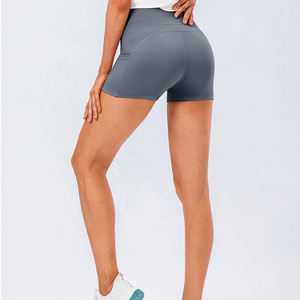 Mallas deportivas de motociclista para mujer, pantalones cortos de 5 "con 2 bolsillos, para entrenamiento, culturismo - Product Image 6