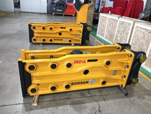 SOOSAN SB 81 Top Type Hydraulic Breaker Engine/Motor 18-26 Ton Excavators 140mm Chisel Diameter (Cone/<b>Wedge</b>/Moil/Blunt) 1 Year - Product Image 6