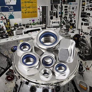 น็อตเกลียวละเอียดแบบล็อคตัวเอง DIN985 ขัดเงา ทำจากเหล็กกล้าไร้สนิม 316 ป้องกันการหลุด ขนาดเมตริก - Product Image 3