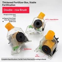 Trémie à engrais transparente haute précision pour semoirs et planteuses directes avec fixation brosse ; Garantie 1 an