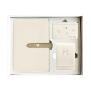 Ensemble de papeterie au design personnalisé, agenda en cuir souple A5, bloc-notes A7, prix d'usine, cadeaux de luxe - Product Image 1