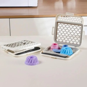 Cesta para lavavajillas para piezas pequeñas de biberones, chupetes y accesorios, cesta de malla de silicona para cucharas y tenedores, para lavar y organizar - Product Image 3
