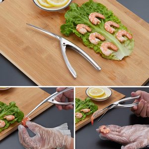 Outil de nettoyage de crevettes en acier inoxydable, éplucheur de crevettes, <span class=keywords><strong>couteau</strong></span> de nettoyage de crevettes de conception Unique facile à nettoyer pour la cuisine familiale - Product Image 5
