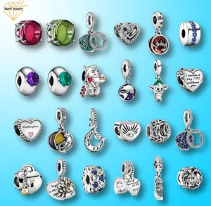 2021 Factory Wholesales Silver Color Charms Chilps For Bracelet 925 Sterling Silver