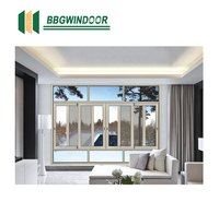 Lukliving Hurricane Impact Design Ventanas corredizas Dibujo Gran vista Vidrio Sala de estar Ventana corrediza