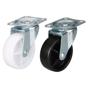 Furniture <b>Caster</b> 3-Inch Flat Bottom Swivel Plate Mount PP <b>Wheel</b> Industrial Durable - Product Image 4