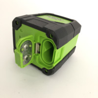 Niveau laser rotatif à lignes croisées HUEPAR auto-nivelant 9011G, OEM 2 faisceaux verts pour extérieur