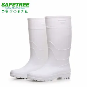 CE White Rubber Boots Food Industry Boots PVC Boots
