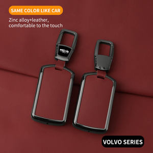 NOUVEAU Étui de protection pour clé de voiture en alliage de zinc et cuir pour Volvo XC40 XC60 XC90 S60 S90 V60 V90 T5 T6 T8 - Product Image 4