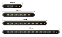 GNSOURCE - Profil en aluminium - DC10V-30V - IP67 - Étanche - Lumière de travail LED extérieure tout-terrain - Ambre blanc - Double couleur - Pour toit de voiture 4x4