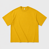 T-shirt Homme Oversize Hip Hop 100% Coton 300g Col Rond Manches Courtes Ourlet Bouclé Lavé – Fabrication ODM