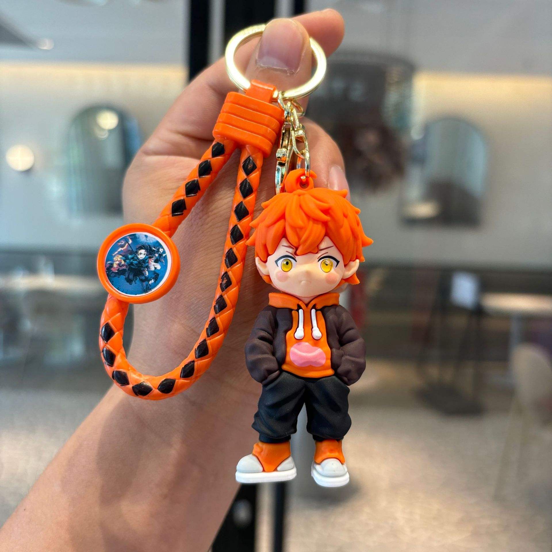 Ghost extermination blade keychain-my wife good ease