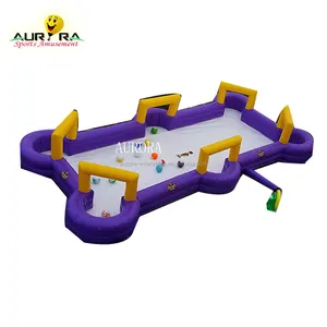 Outdoor Inflatable football court arena soap inflatable bubble football pitch for bumper ball giant inflatable soccer field