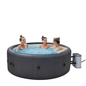 Baignoire <span class=keywords><strong>jacuzzi</strong></span> <span class=keywords><strong>gonflable</strong></span> en PVC avec massage, chauffage et création de vagues - Product Image 1