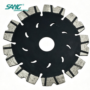 Lame diamantée SANG 115 mm (4,5 pouces) en forme de <span class=keywords><strong>V</strong></span>, soudée au laser, pour découpe rapide à sec du béton, des briques et de la maçonnerie, pour <span class=keywords><strong>meuleuse</strong></span> d'angle - Product Image 3