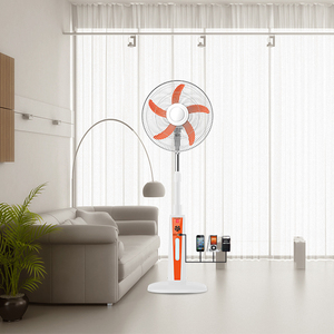 16/18 inch LED bán buôn AC/DC điện ngoài trời có thể sạc lại làm mát tầng thường vụ quạt năng lượng với điều khiển từ xa - Product Image 5