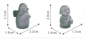 Pequeña Estatua de la Diosa Hylia, Pequeño <span class=keywords><strong>Monje</strong></span> Budista, Figura de Resina de Piedra 3D, Escultura Pintada a Mano, Precio de Fábrica, para Acuario - Product Image 2