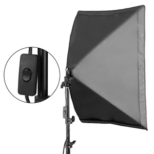 E-reise Professionale Della Macchina Fotografica Photo Accessori Fotografia Fotografia da Studio Softbox Kit di Illuminazione con 2.1m treppiede