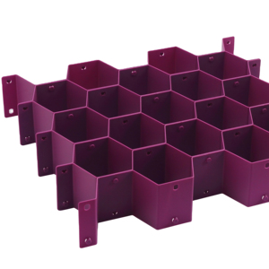 Hot selling plastic adjustable separator organizer drawer divider