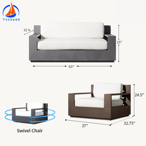 Juego de <span class=keywords><strong>2</strong></span> sillas y mesa de venta directa de fábrica, juego de bistró para patio de aluminio fundido para jardín al aire libre - Product Image 6