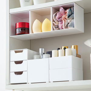 Hanging <b>Plastic</b> <b>Storage</b> Container <b>Drawer</b> Layered Organizer for Bathroom Space Tool Use - Product Image 6