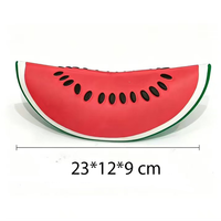 Jouets à presser en forme de tranches de pastèque géantes, remplies de farine, 23 cm, fruits simulés en TPR, jouets anti-stress, jouets de décompression pour enfants