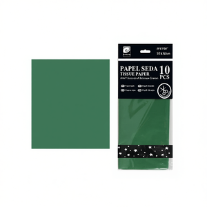Carta velina Erpsl 50x66 cm Verde Natale 10 pezzi Forniture per artigianato - Product Image 2