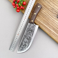 Couteau à découper à la viande fait à la main de 7.5 pouces couteau à découper à motif de tigre couteau de cuisine en bois gaine de couteau à découper