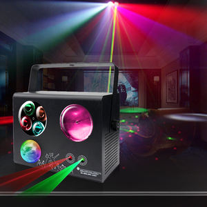 Proyector de haz de control de sonido LED RGBW, láser KTV interior cuatro en uno para bodas y banquetes, luz de escenario de burbujas, pequeña sacudida - Product Image 3