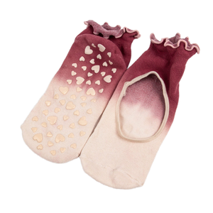 Calzini da Yoga Pilates Sfumati alla Moda con Lacci sulla Schiena, Antiscivolo, Anti-Sudore, in Maglia, Antibatterici, in Cotone per Donne - Product Image 3