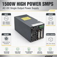 Alimentation à découpage (SMPS) haute puissance 1500W 12V 125A avec contrôle à distance marche/arrêt et fonction parallèle pour système de commande CNC