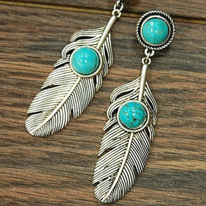 Orecchini di piume da donna, stile bohémien vintage, accessori per l'orecchio da indossare tutti i giorni - Product Image 5