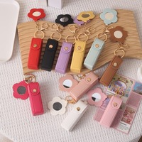 Estuche para Lápiz Labial con Colgante, Portátil, Bonito y Sencillo, con Espejo en Forma de Corazón, en Oferta
