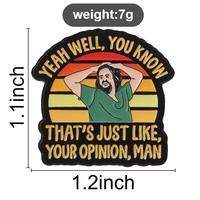 Broche en émail rétro avec citation et motif coucher de soleil, badge de revers à slogan amusant, broche en métal tendance pour la décoration de sacs à dos, vestes et sacs