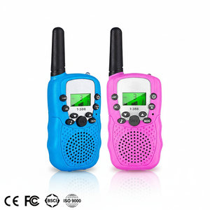 Radio Bidireccional Portátil, Walkie Talkie FM <span class=keywords><strong>de</strong></span> Largo Alcance, Resistente al Agua, Receptor <span class=keywords><strong>de</strong></span> Emergencia, Diseño <span class=keywords><strong>de</strong></span> Dibujos Animados con Patrón <span class=keywords><strong>de</strong></span> Rayas, Juguete - Product Image 1
