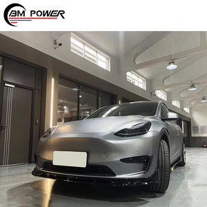 TSL Model3, faldón lateral de labio delantero negro brillante, conjunto de alerón difusor trasero, piezas de coche de estilo aerodinámico rápido, nueva condición - Product Image 3