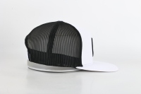 Casquette de baseball unisexe tissée avec logo, 5 panneaux, casquette de camionneur en coton Gorras à bord plat, vente en gros