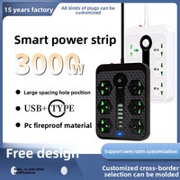 Multiprise industrielle en PC pour l'Asie du Sud-Est avec 4 ports USB, modèle 205, pour la Thaïlande, le Moyen-Orient et l'extension UK