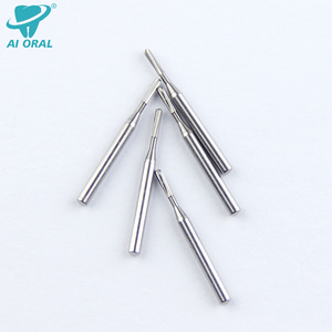 Bera dentaria del carburo di tungsteno del taglio normale del cilindro rotondo, fresa di FG con un gambo di 1.6mm per i manipoli dentali elettrici ad alta velocità - Product Image 3
