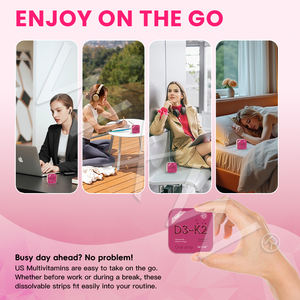 ผลิตภัณฑ์ใหม่ล่าสุด วิตามิน K2 D3 แบบแผ่นละลาย ช่วยเสริมภูมิคุ้มกัน วิตามินแบบลูกอม แผ่นฟิล์มวิตามิน K2 D3 สำหรับรับประทานทางปาก - Product Image 5