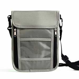 Custom Logo Hot Sale <b>Passport</b> ID Bag Travel FRID Anti-theft Swipe Card Bag Nylon Luggage Sets Airline Ticket Holder Phone <b>Wallet</b> - Product Image 5