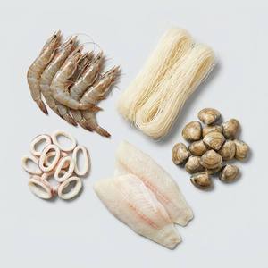 Mix per Zuppa di Riso con Frutti di Mare Surgelati |   Gamberetti, Calamari, Vongole e Pesci Surgelati IQF |   Pasto Istantaneo di Noodles Asiatici Pronto da Cuocere, Vendita all'Ingrosso - Product Image 3