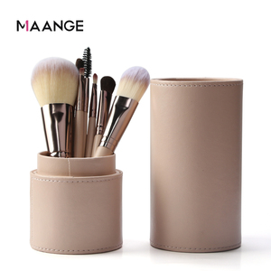 Maange – <span class=keywords><strong>Kit</strong></span> de pinceaux de <span class=keywords><strong>maquillage</strong></span> cosmétiques pour le visage avec étui, 7 pièces - Product Image 1
