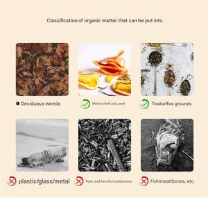 Respectueux de l'environnement, stockage de jardin, bac à compost, feuilles de café moulues, déchets de cuisine, <span class=keywords><strong>plastique</strong></span>, carré <span class=keywords><strong>300L</strong></span> - Product Image 3